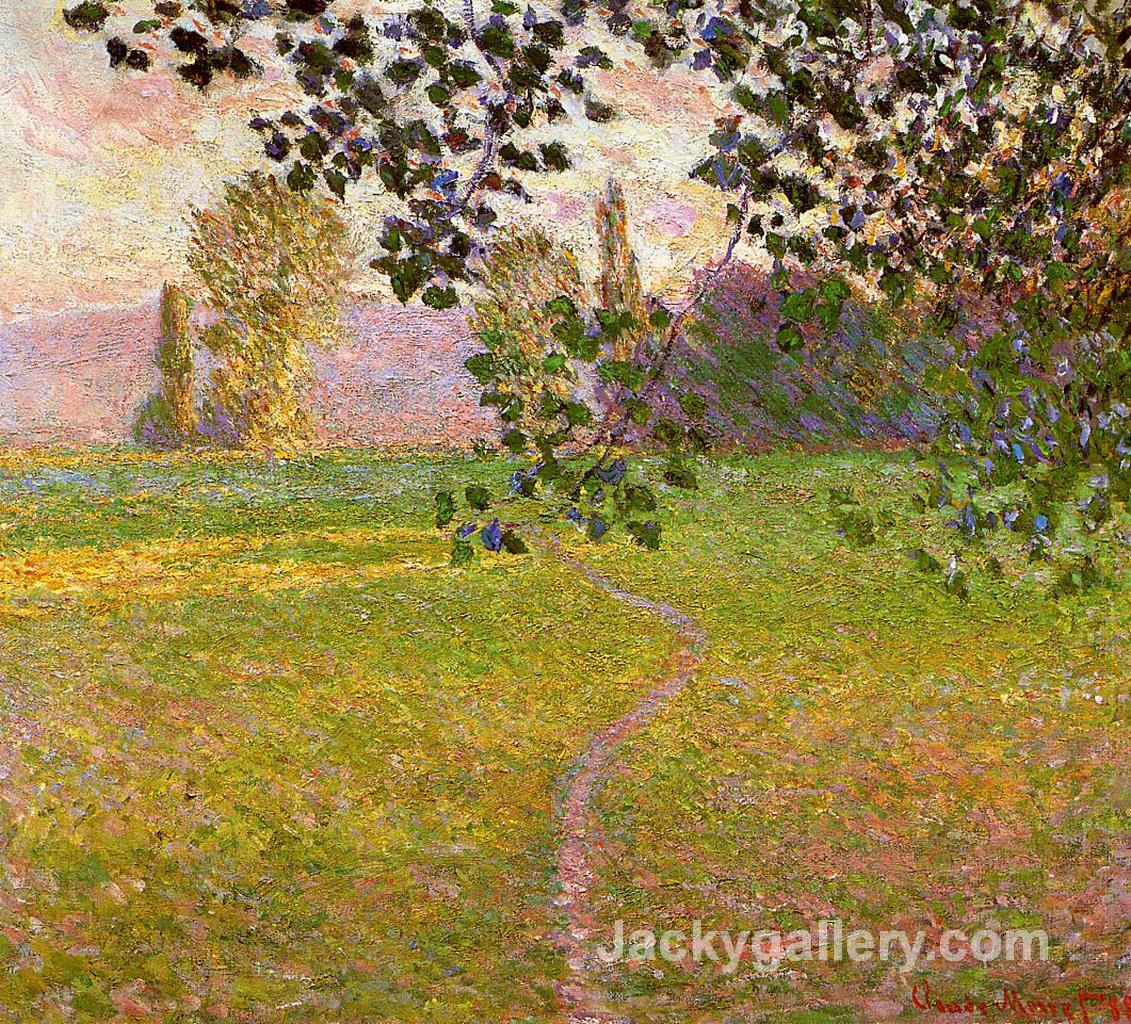 Morning Landscape, Giverny by Claude Monet paintings reproduction